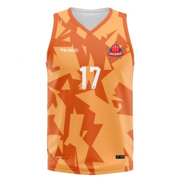 Kanije Tek Üst Bayan Basketbol Forma - Turunucu - BB003