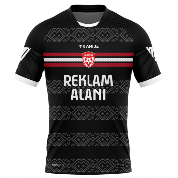 Kanije Tek Üst Futbol Forma -Siyah -  F025