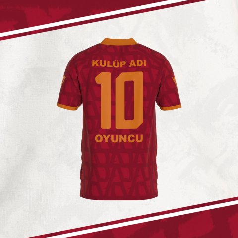 Özel Tasarım Forma - Kırmızı Turuncu - OT010 back