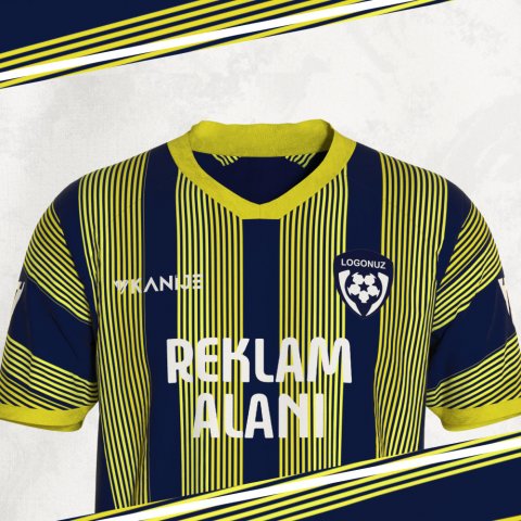 Özel Tasarım Forma - Sarı Lacivert - OT006 thumb image 3