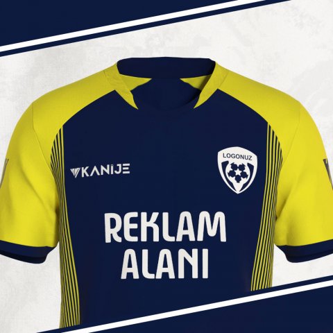 Özel Tasarım Forma - Sarı Lacivert - OT007 thumb image 3