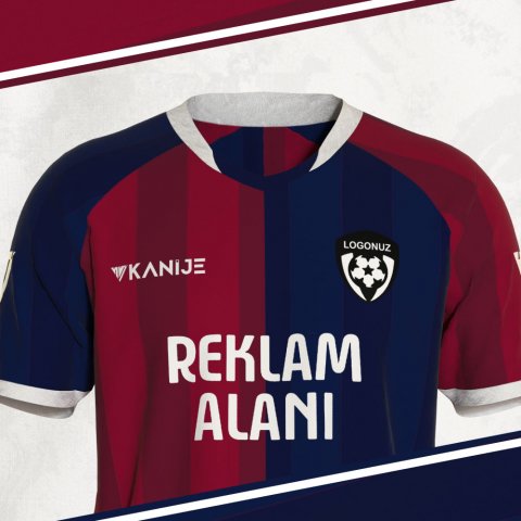 Özel Tasarım Forma - Bordo Lacivert - OT008 thumb image 3