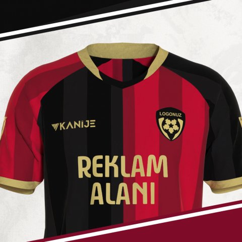 Özel Tasarım Forma - Siyah Kırmızı - OT008 thumb image 3