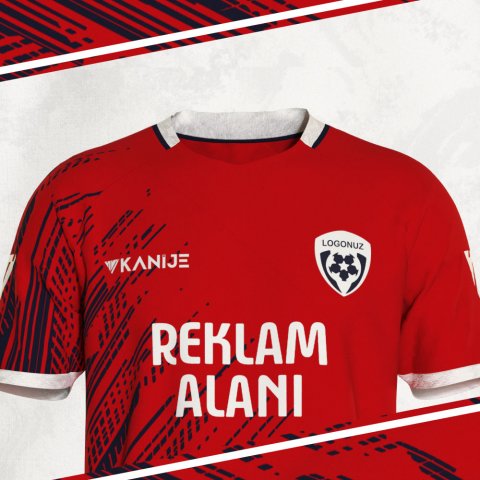 Özel Tasarım Forma - Kırmızı - OT012 thumb image 3