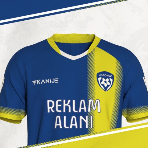 Özel Tasarım Forma - Sarı Lacivert - OT013 thumb image 3