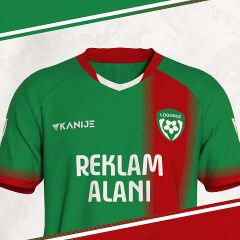 Özel Tasarım Forma - Yeşil Kırmızı - OT013 thumb image 3