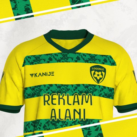 Özel Tasarım Forma - Sarı Yeşil - OT014 thumb image 3