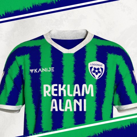 Özel Tasarım Forma - Yeşil Lacivert - OT017 thumb image 3