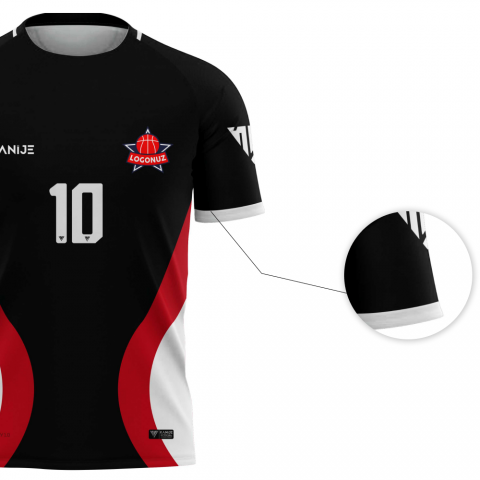 Kanije Basketbol Warm Up - Siyah - WU005 thumb image 4